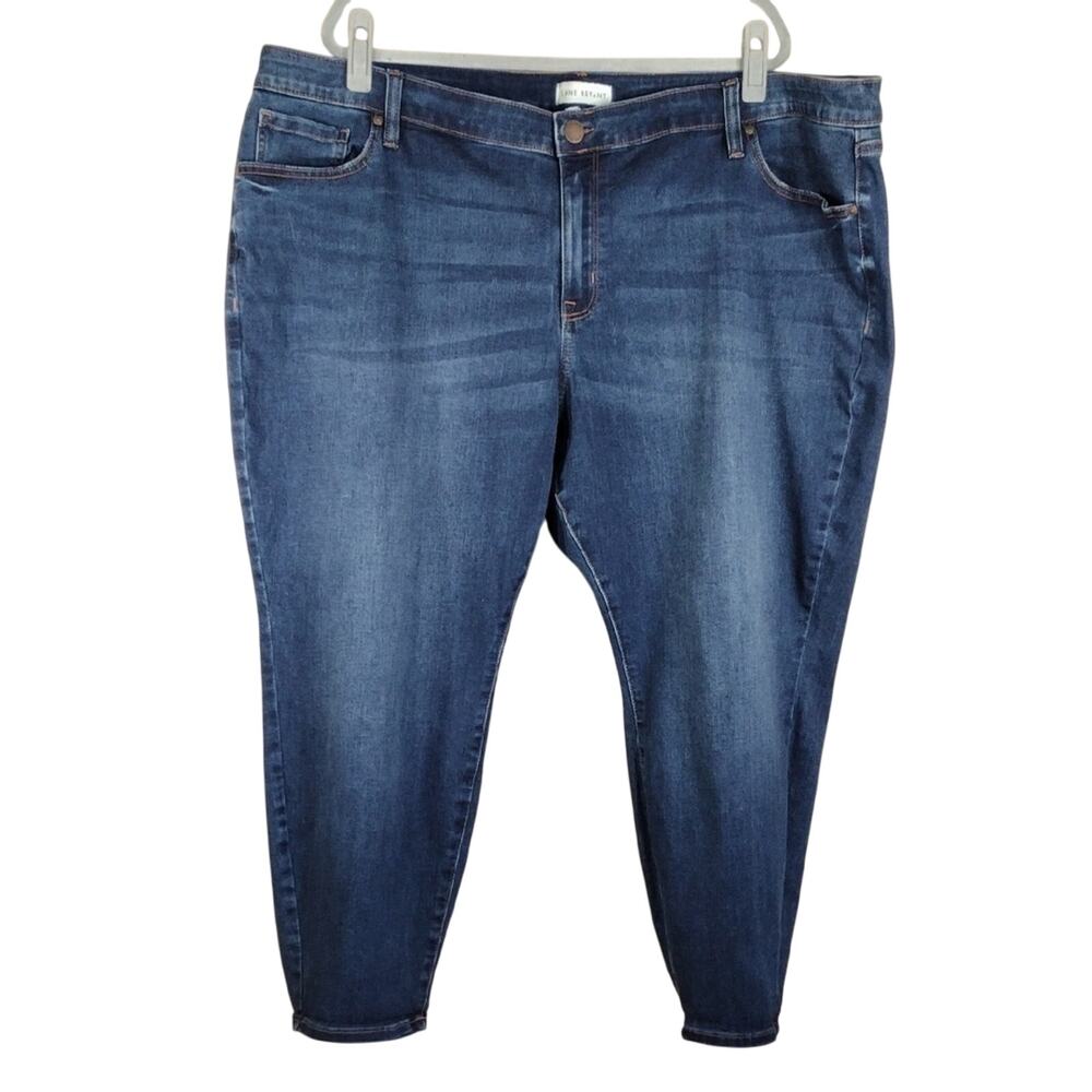 Lane Bryant Mid Rise Flex Fit Stretch Plus Size Signature Fit Classic Blue Jeans